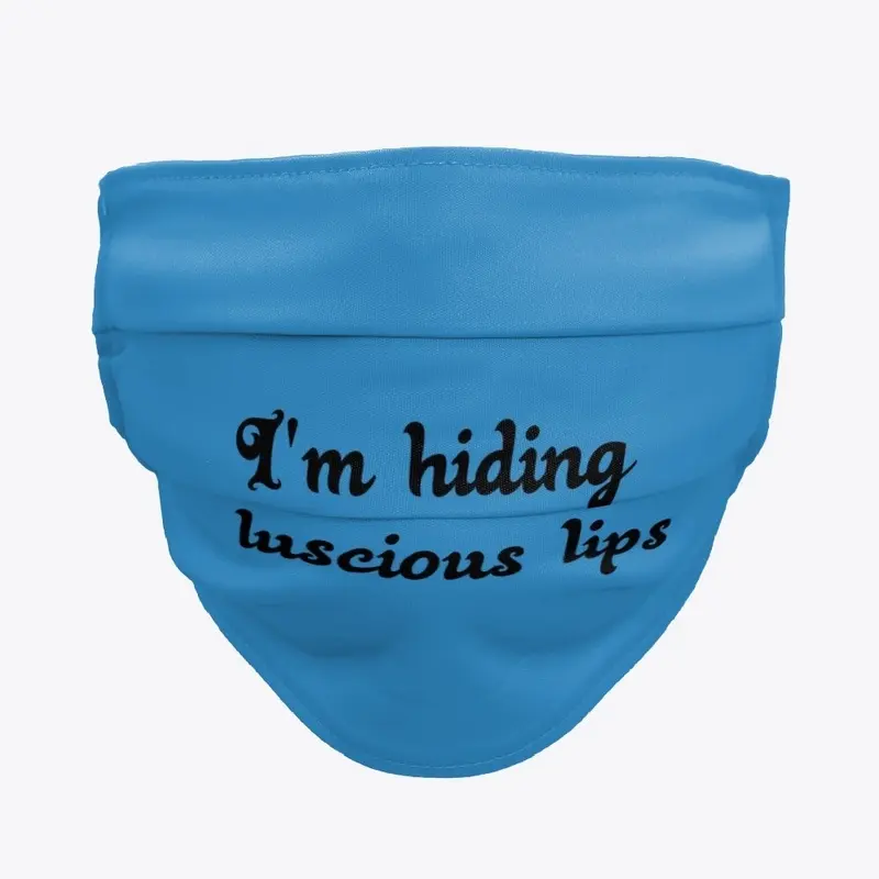 I'm hiding luscious lips neck gaiter